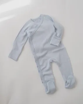Illoura - Footed Romper (Powder Blue)