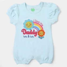 Infant Girls Knitted Romper Daddy Lots & Lots - Sky Blue
