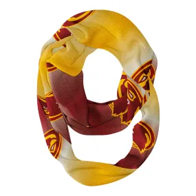 Iowa State Cyclones ISU All Over Logo Game Day Collegiate Women Ultra Soft Knit Infinity Scarf by Vive La Fete