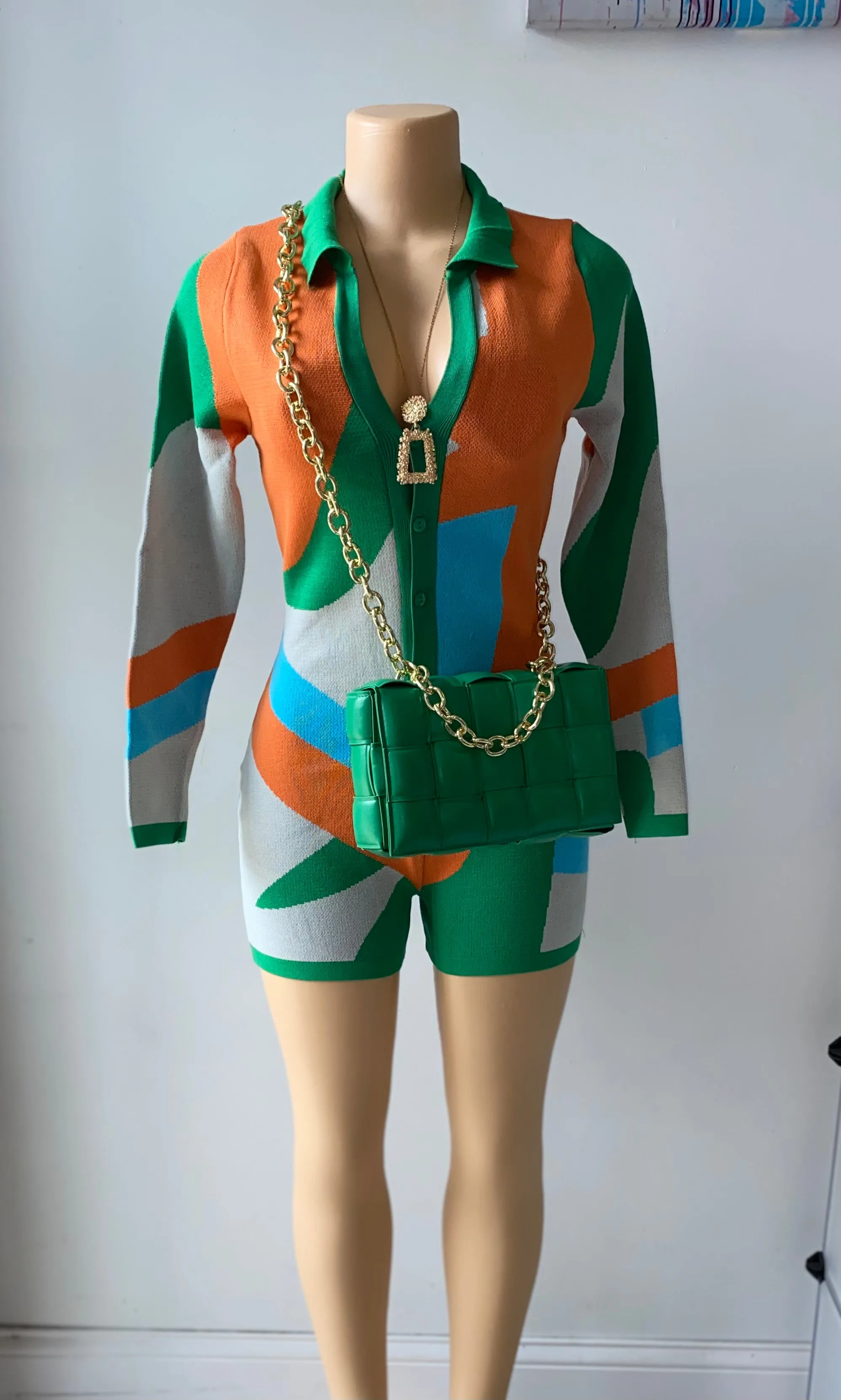 JADA KNIT LONG SLEEVE ROMPER (2 COLORS)
