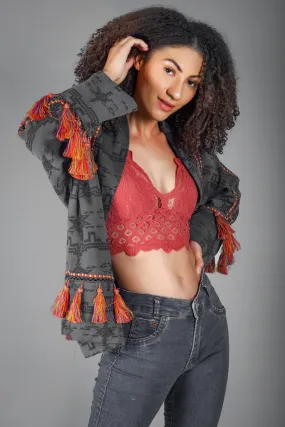 Jordyn Embroidered Kimono/Shrug