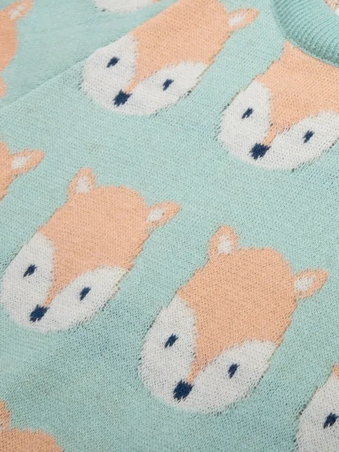 Knit Fox Romper