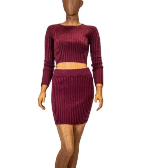 Knit Skirt Set