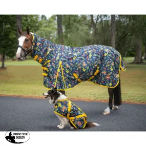Kozy 1200D Nylon Horse Rug Combo (200g fill) - Native Flowers