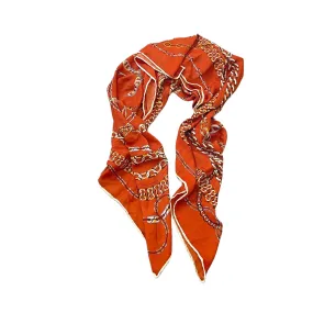 Large Orange Bridle Scarf