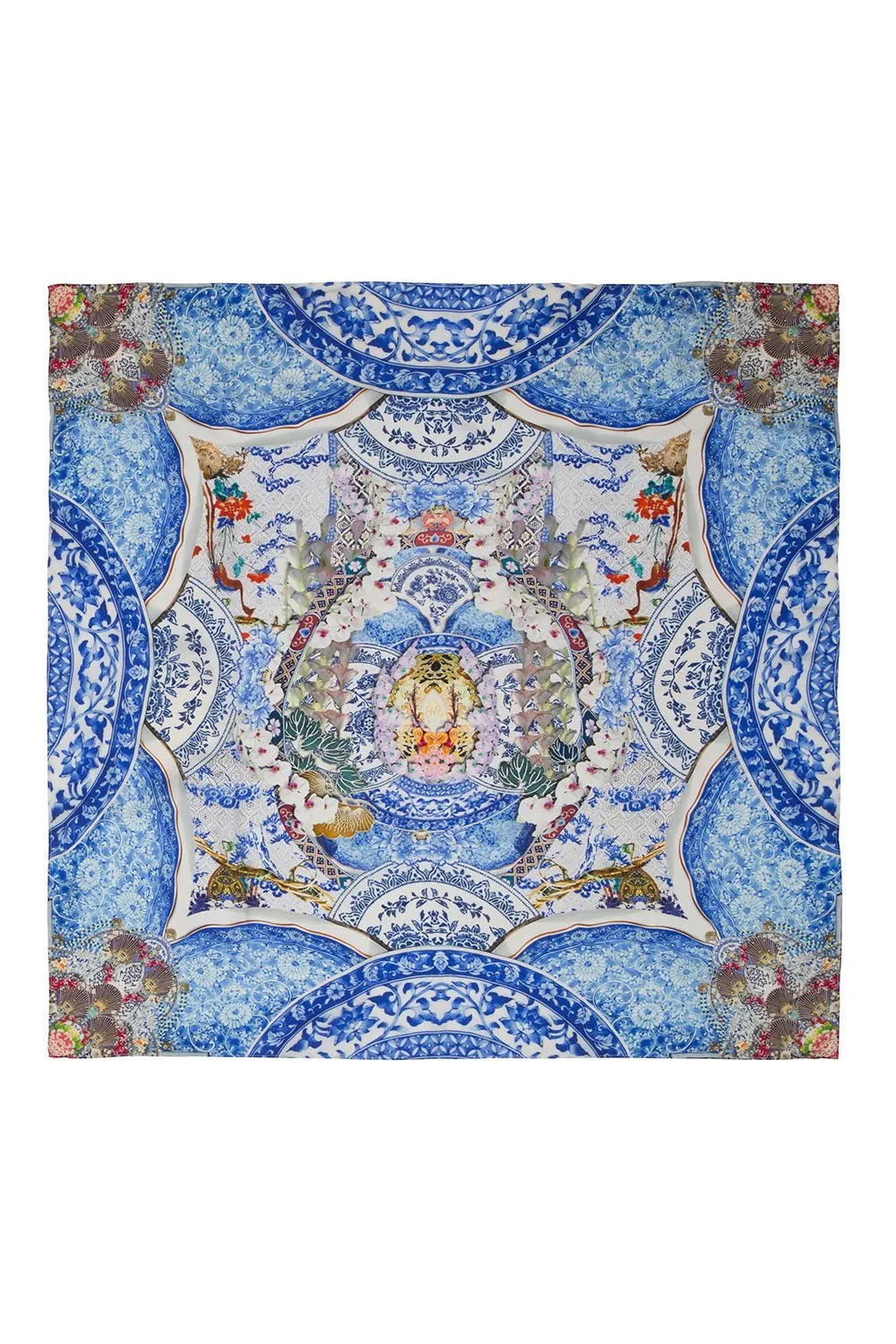 LARGE SQUARE SCARF GEISHA GATEWAYS