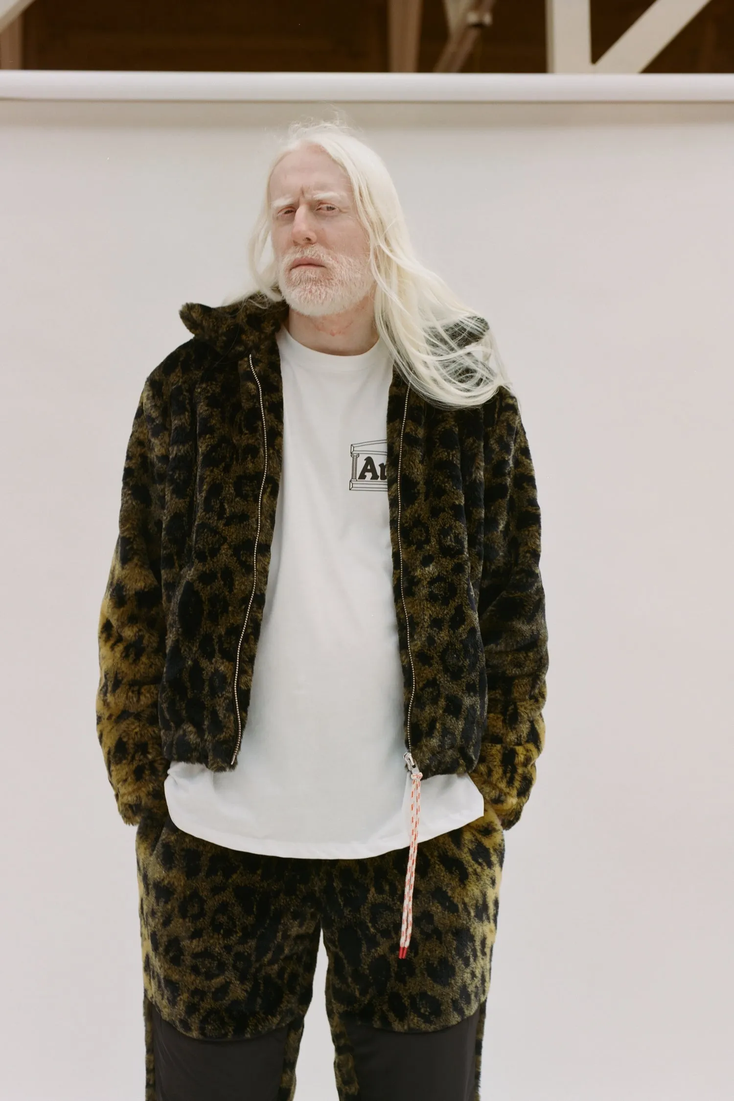 Leopard Furry Coach Jacket