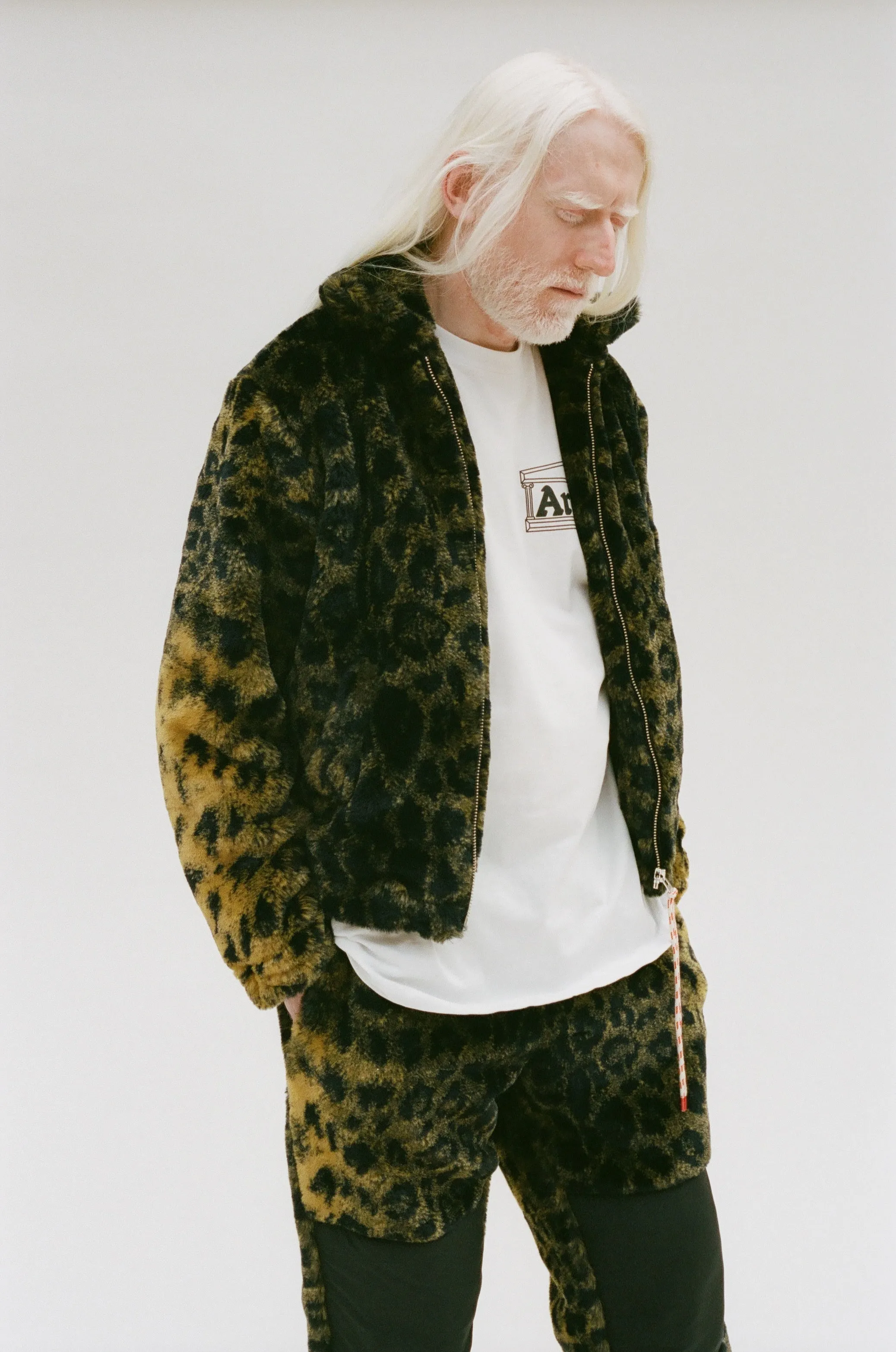 Leopard Furry Coach Jacket