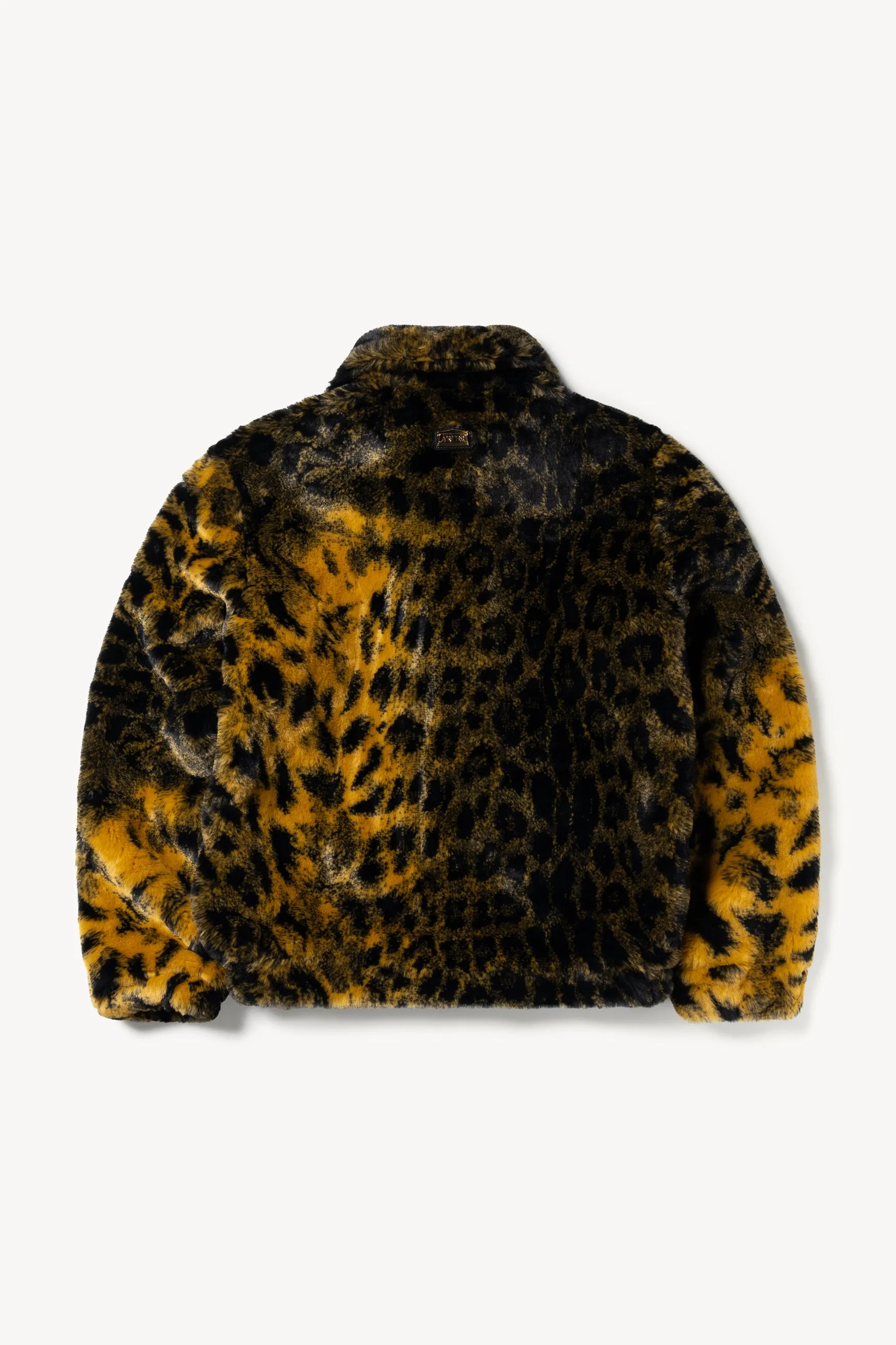 Leopard Furry Coach Jacket