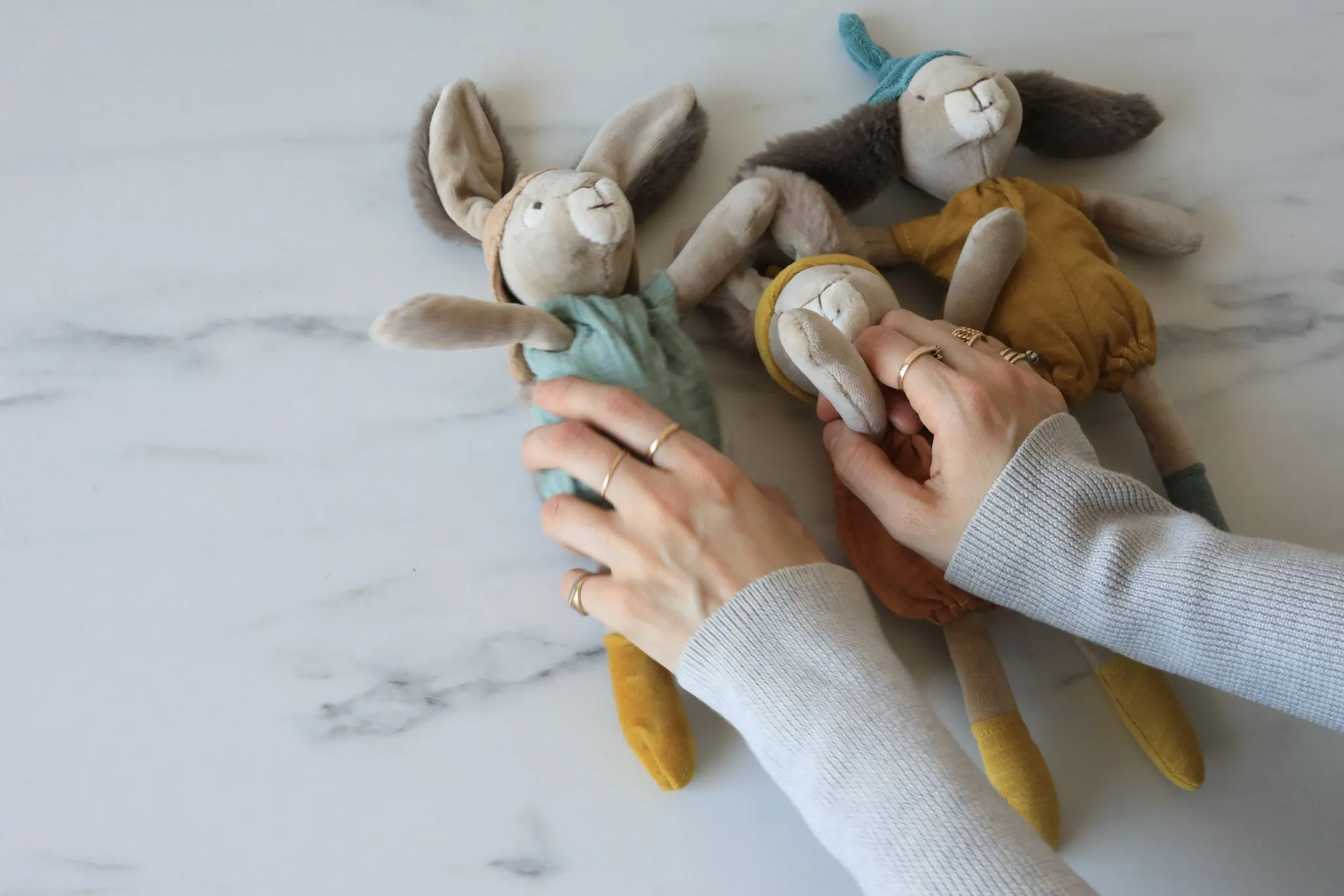 Little Ochre Rabbit Soft Toy