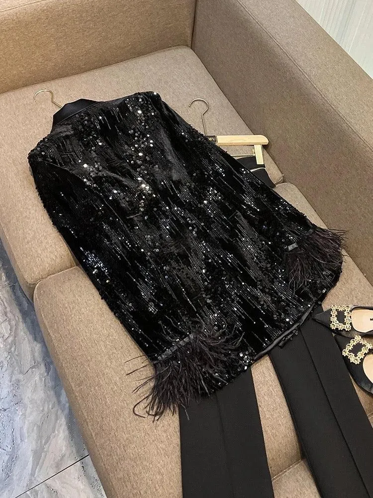 Lopez Sequin Blazer