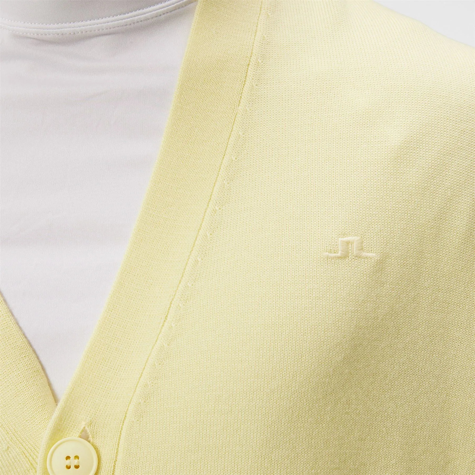 Lucas Merino Tech Wool Knitted Cardigan Wax Yellow - SS24