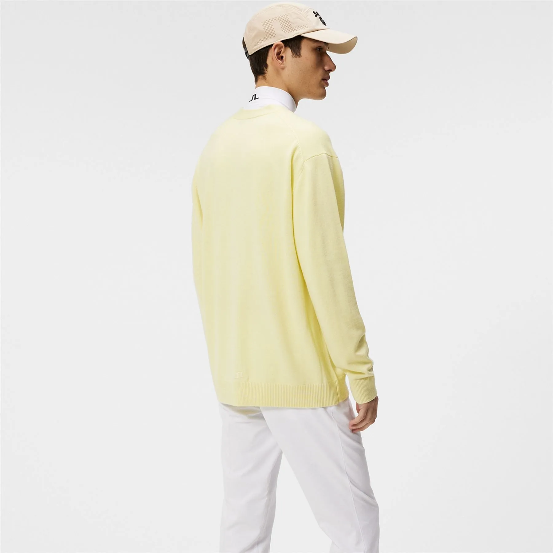 Lucas Merino Tech Wool Knitted Cardigan Wax Yellow - SS24