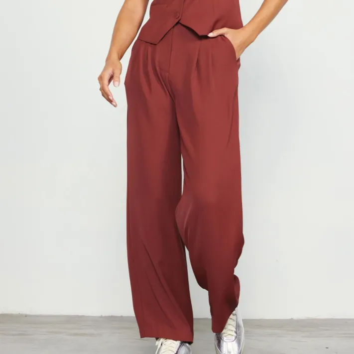 Main Attraction Wide Leg Pants- FINAL SALE