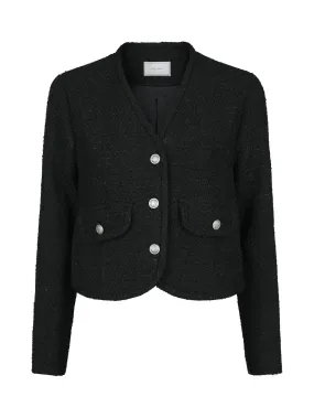 Manua Boucle Jacket - Black