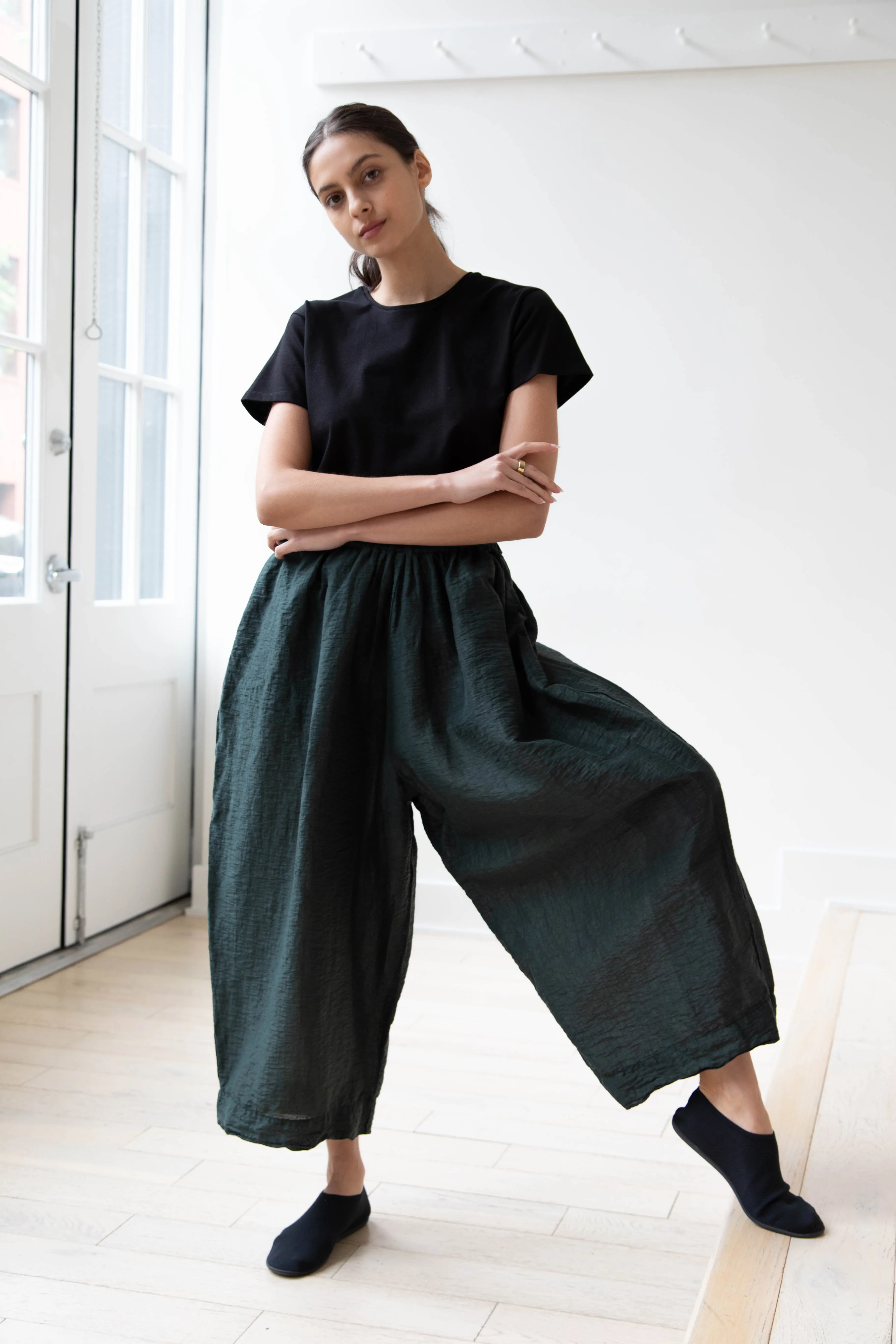 Manuelle Guibal | Oversize Pants in Military