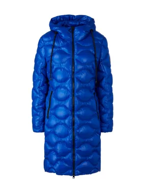 Marc Cain Sports Royal Blue Quilted Coat With Hood VS 11.06 W43 COL 365