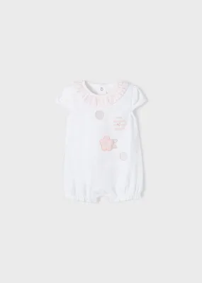 Mayoral 1605 032 - White Short Romper