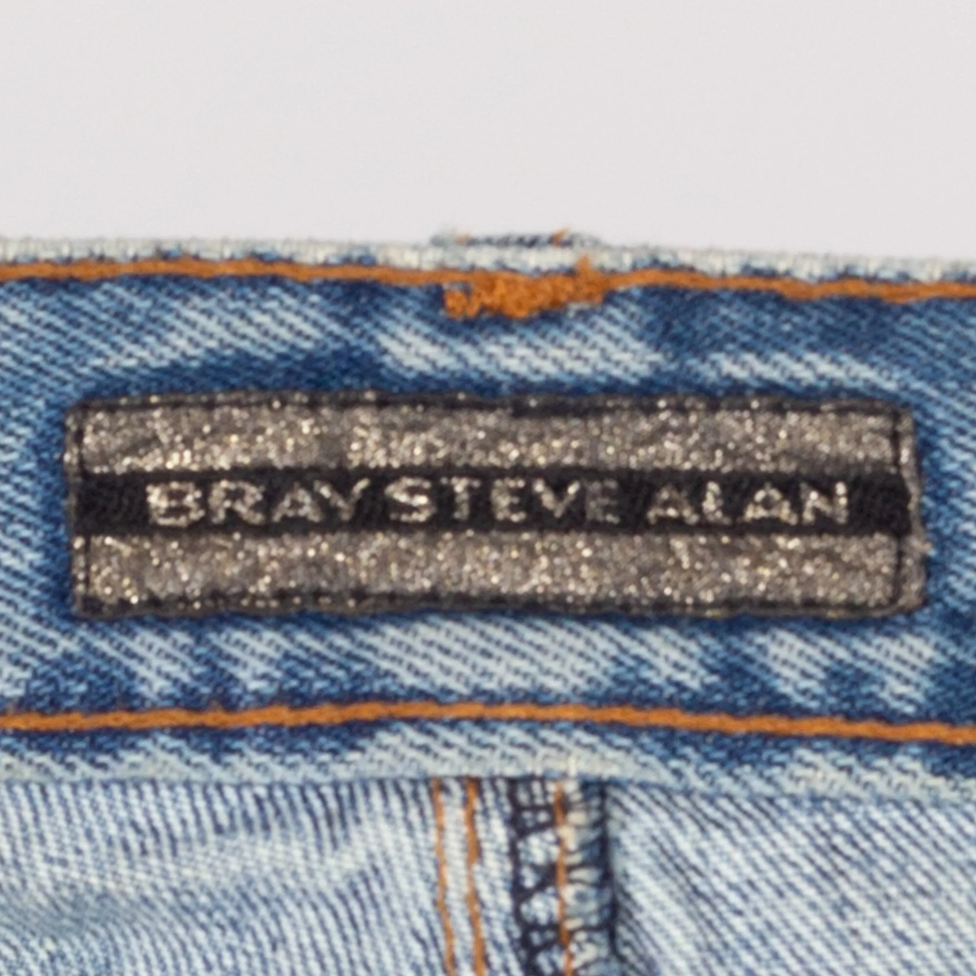 Medium 90s Bray Steve Alan Dagger Slit Denim Maxi Skirt