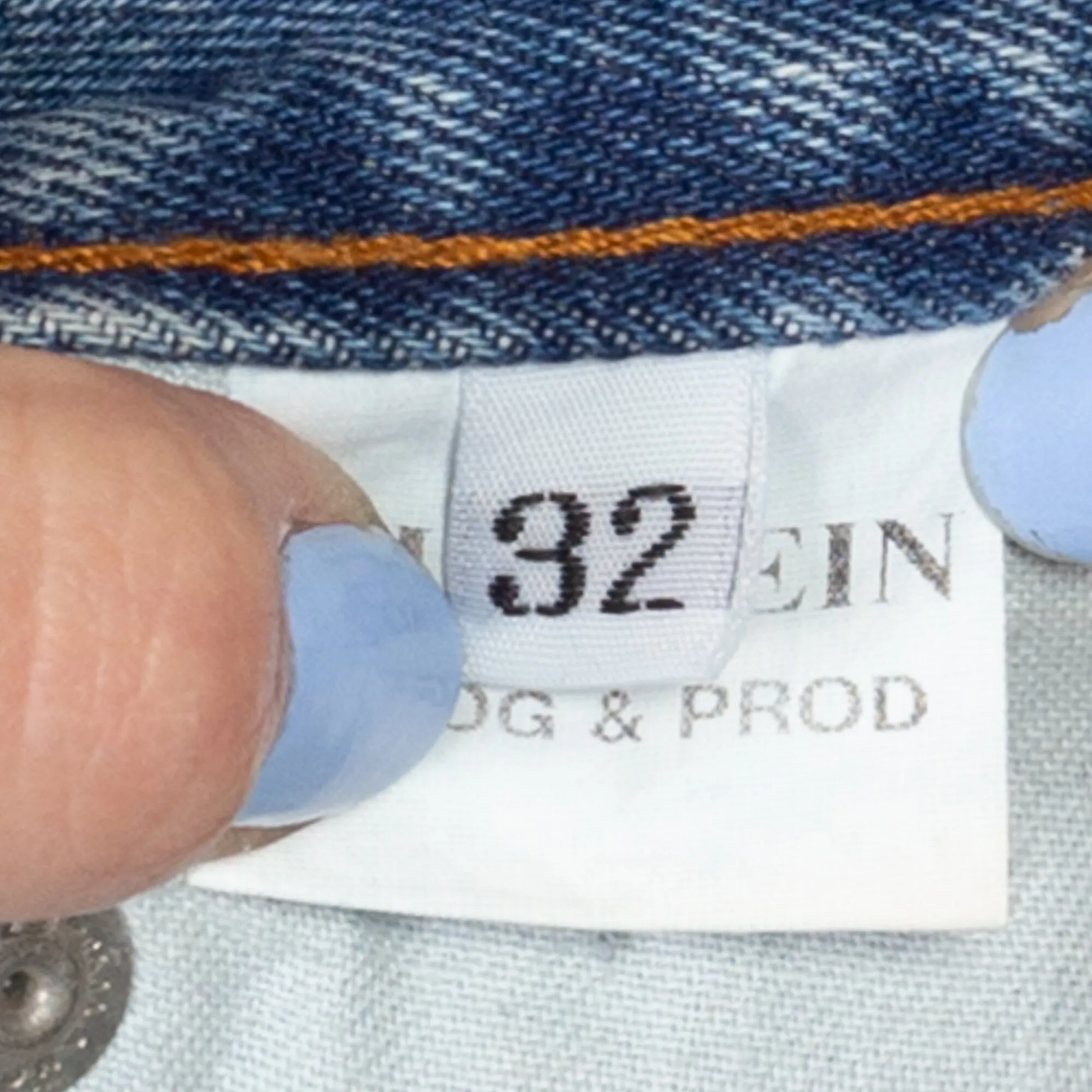 Medium 90s Bray Steve Alan Dagger Slit Denim Maxi Skirt