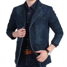 Mens Classic Denim Blazer