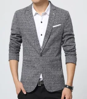 Mens Houndstooth Blazer