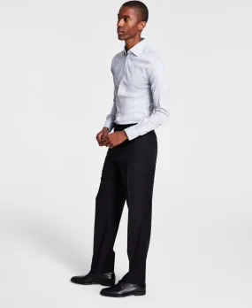 Michael Kors Mens Classic fit Dress Pants 35 / 30 Black Solid Stretch
