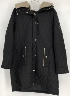 Michael Kors Women's Black Quilted Coat - Size 2X