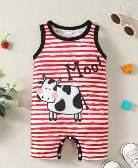 Moo-cow sleeveless shorty romper