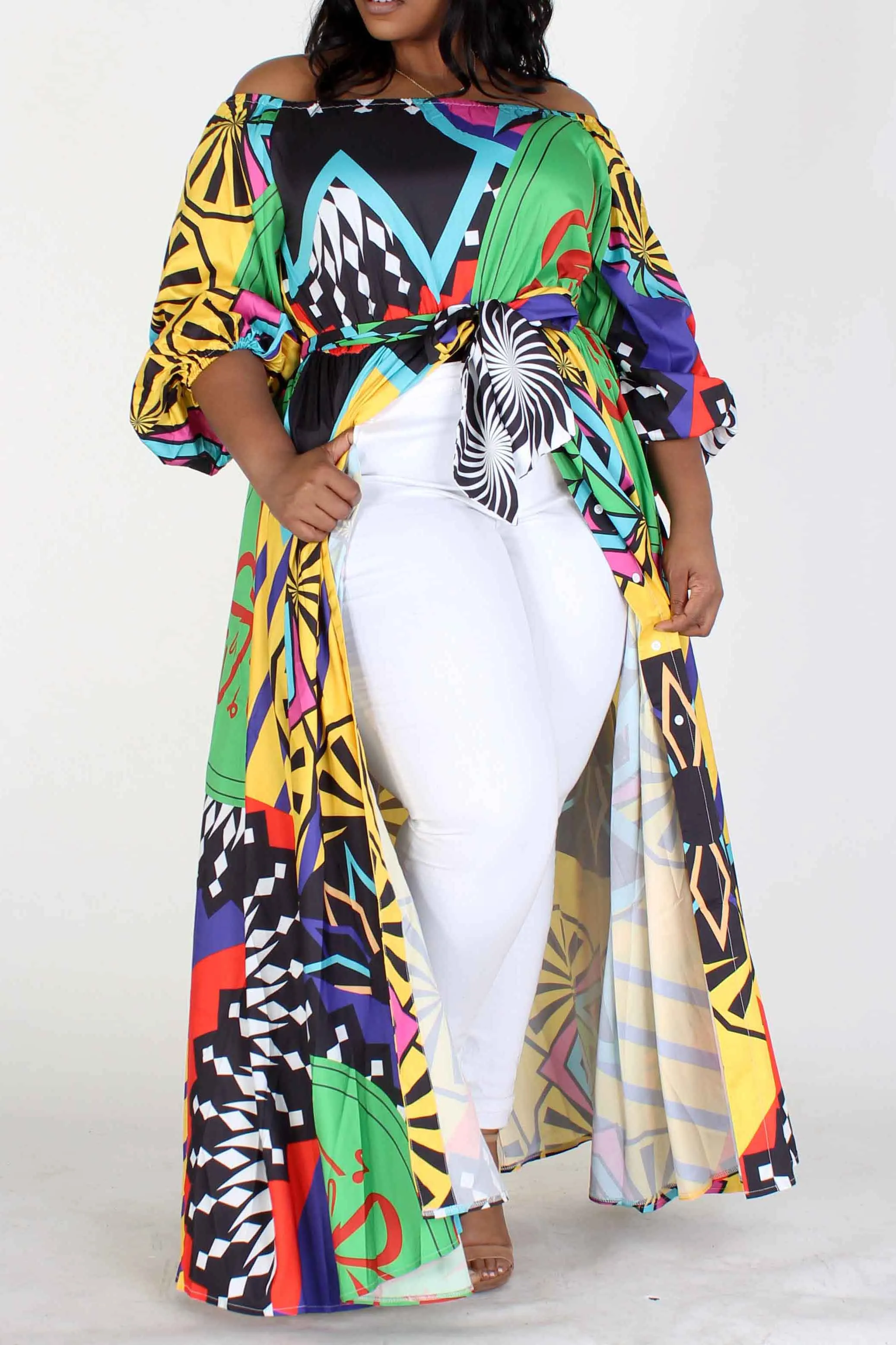 Multi Pattern/Color Dress