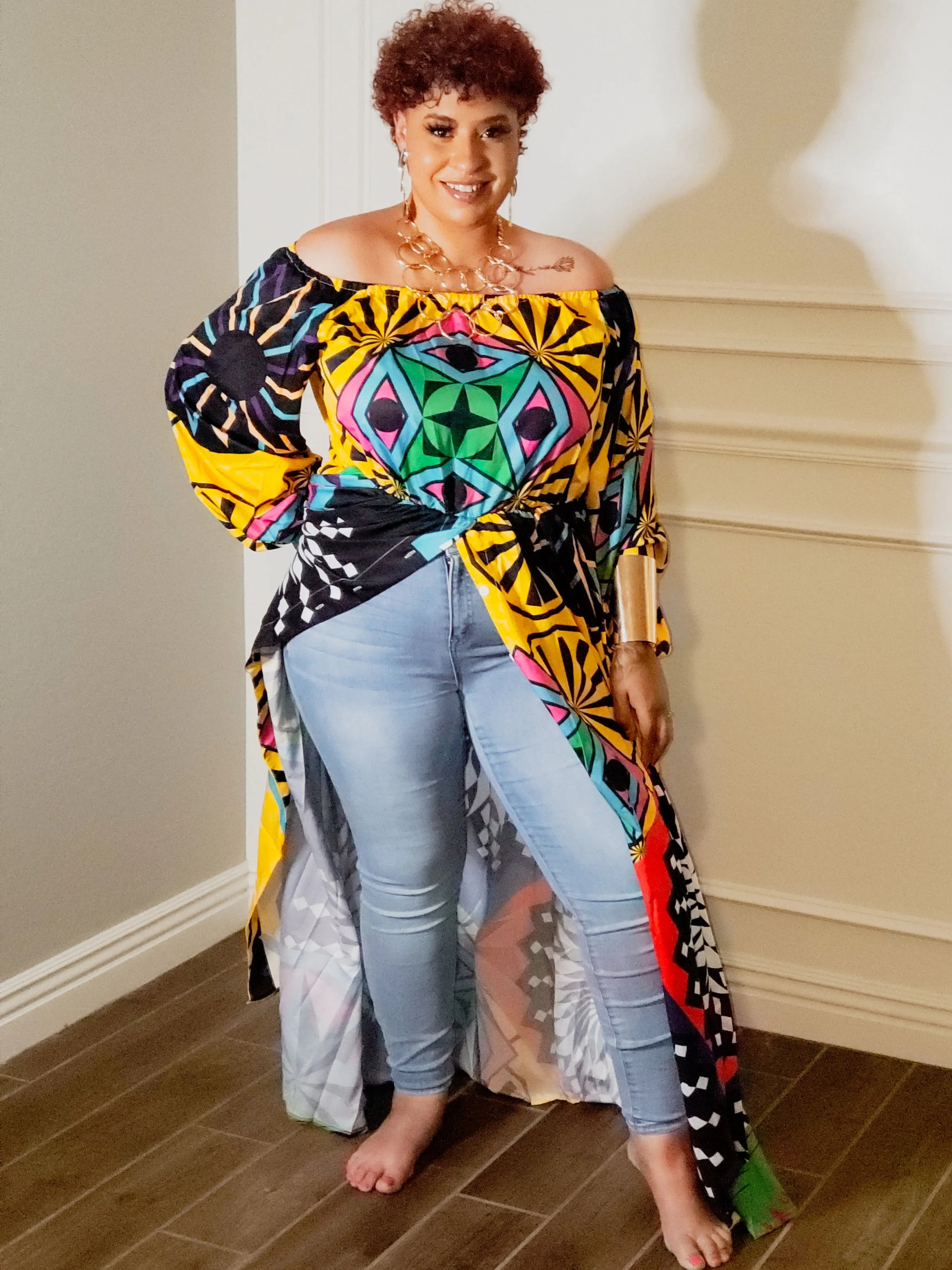 Multi Pattern/Color Dress