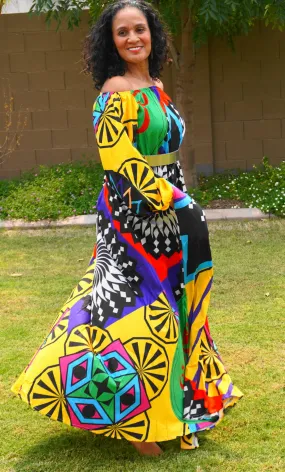Multi Pattern/Color Dress