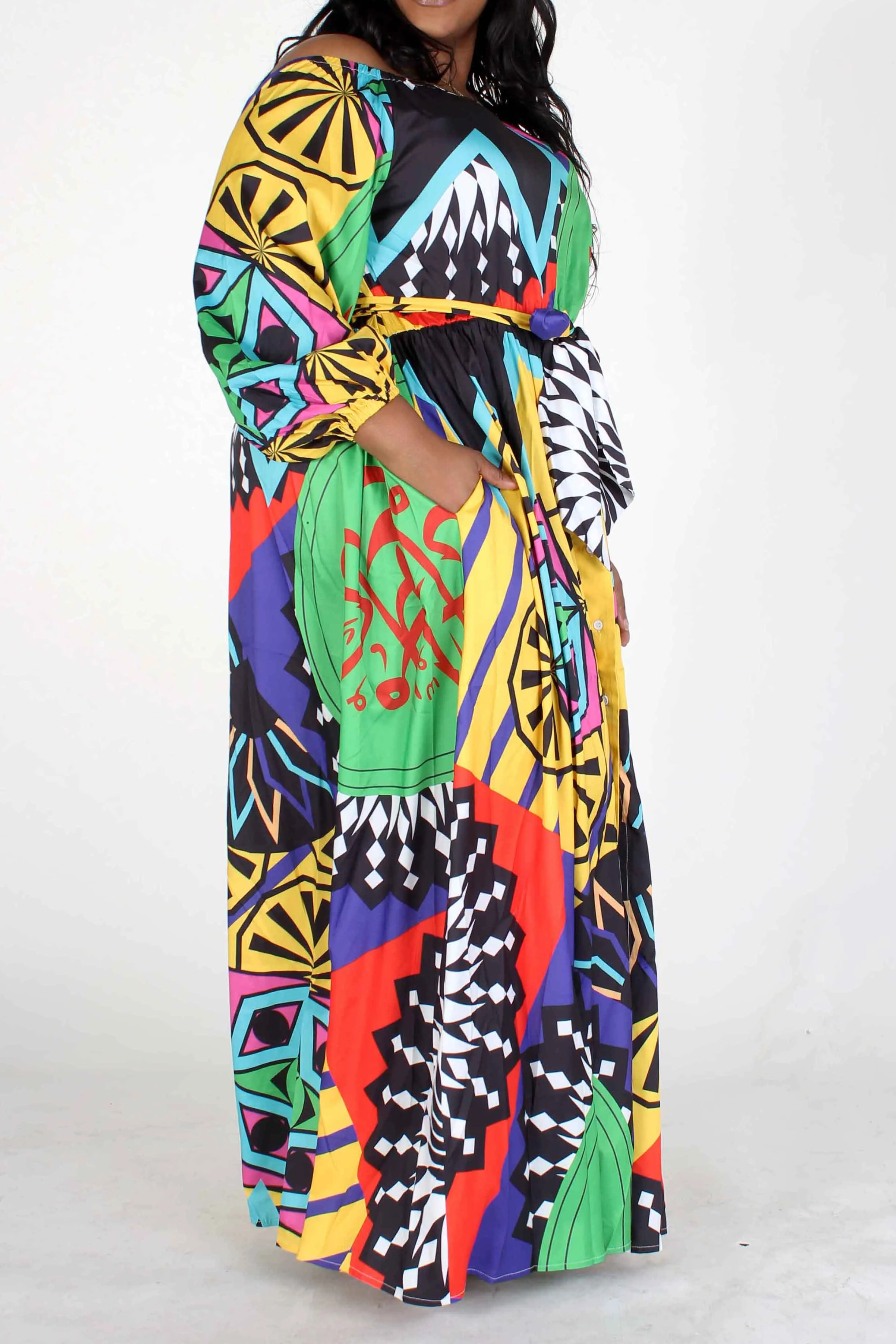 Multi Pattern/Color Dress
