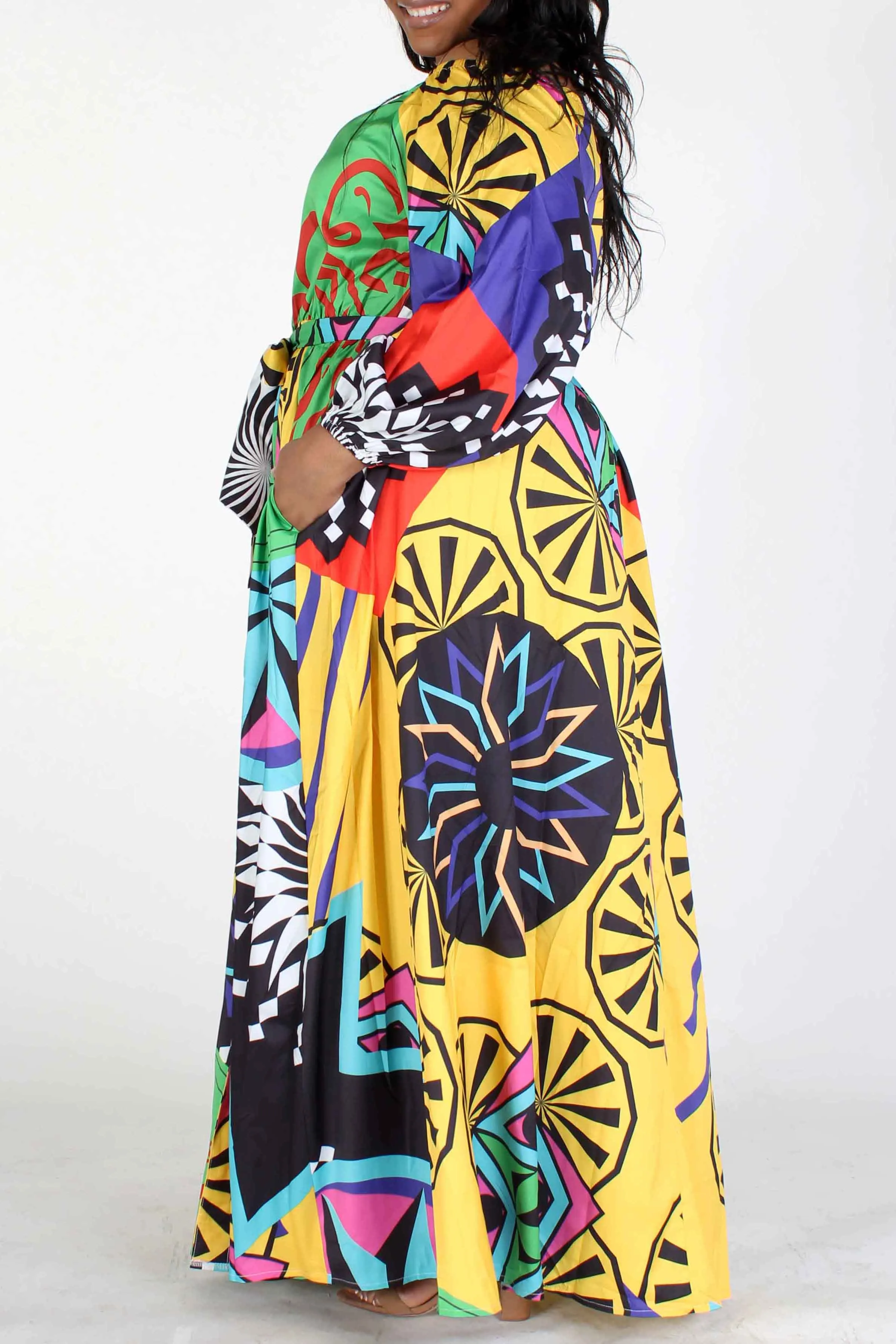 Multi Pattern/Color Dress