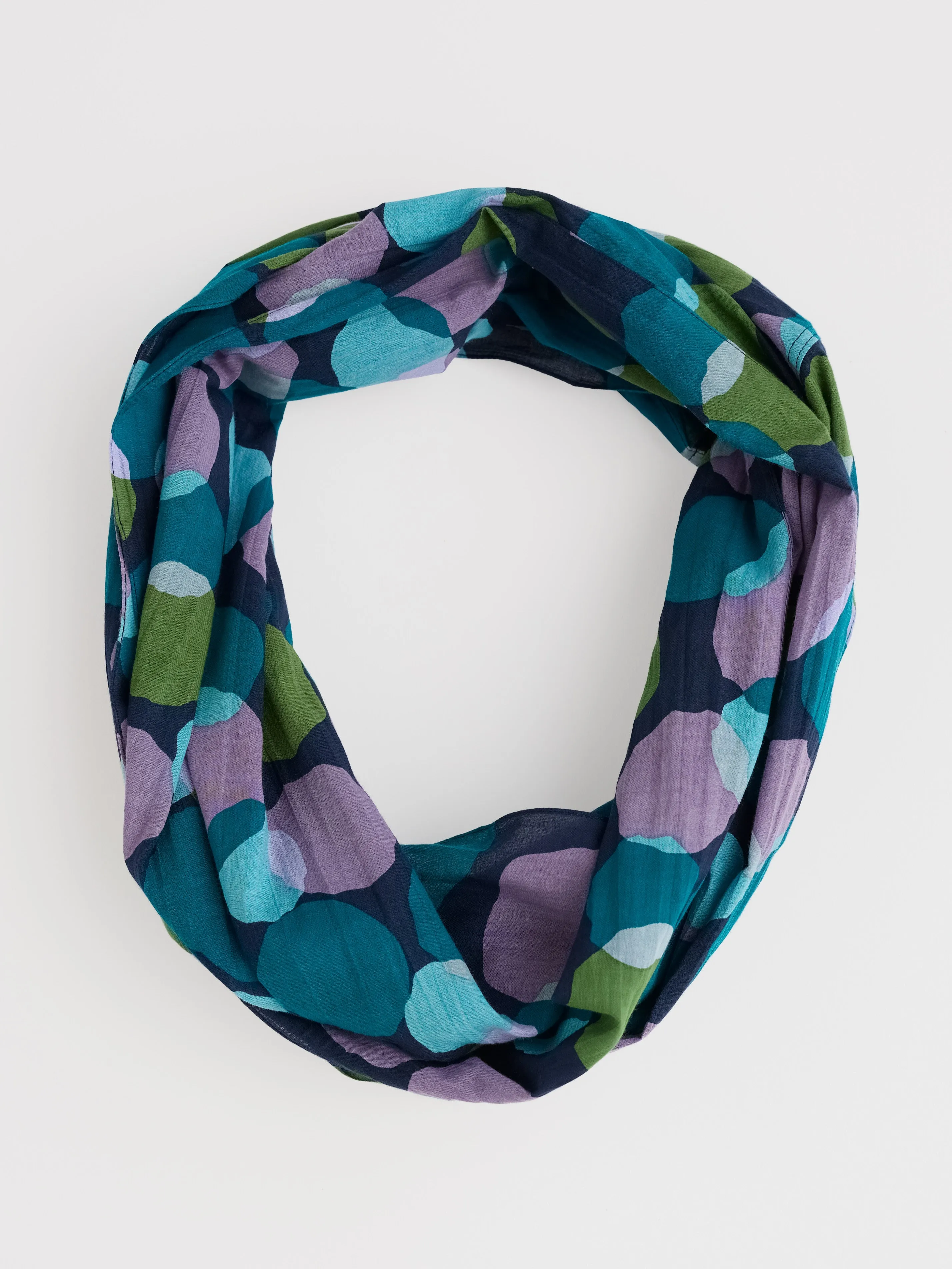 New Everyday Circle Scarf Circle Collage Echium