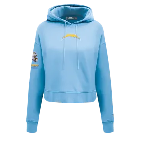 NFL LOS ANGELES CHARGERS CLASSIC WOMEN'S CROPPED PO HOODIE (UNIVERSITY BLUE)