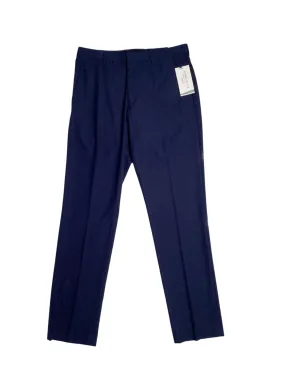 Perry Ellis Portfolio Men's Slim Fit Dress Pants Navy Blue 30 x 32