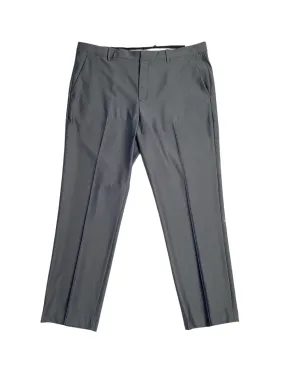 Perry Ellis Portfolio Modern Fit Mens Check Dress Pants Med Grey 34 x 34