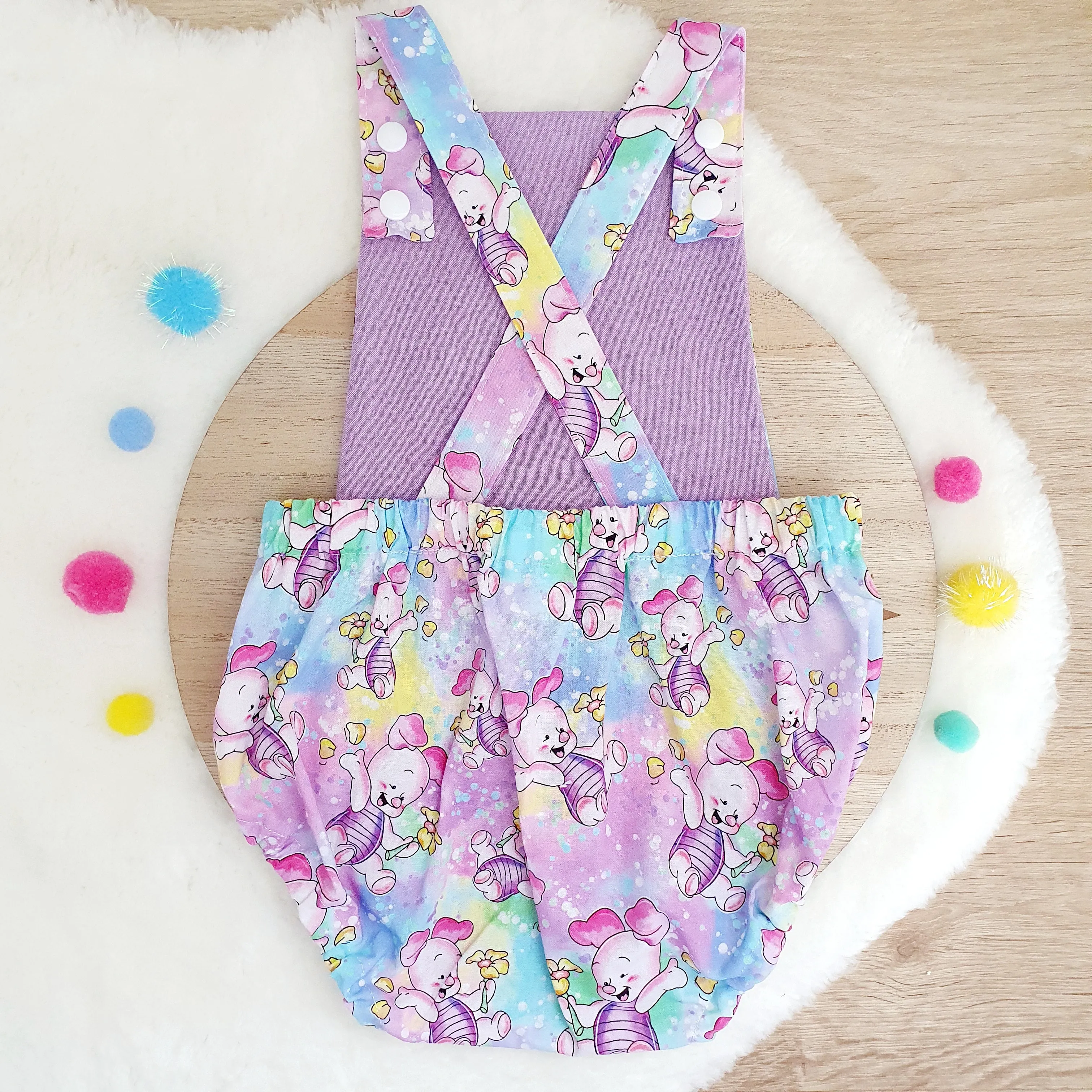PIGLET print Baby Romper, Size 1