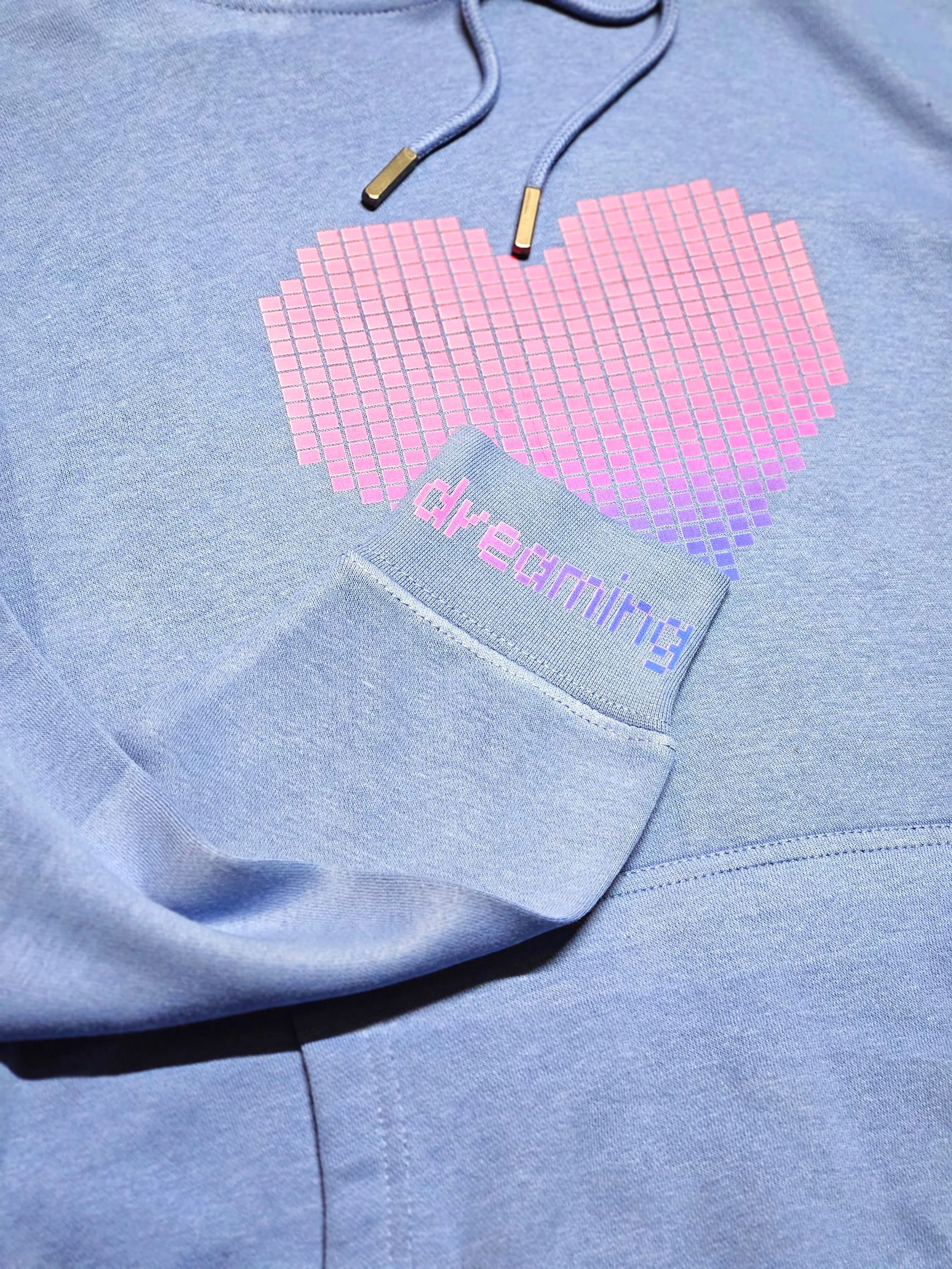Pixel Heart Pullover Hoodie