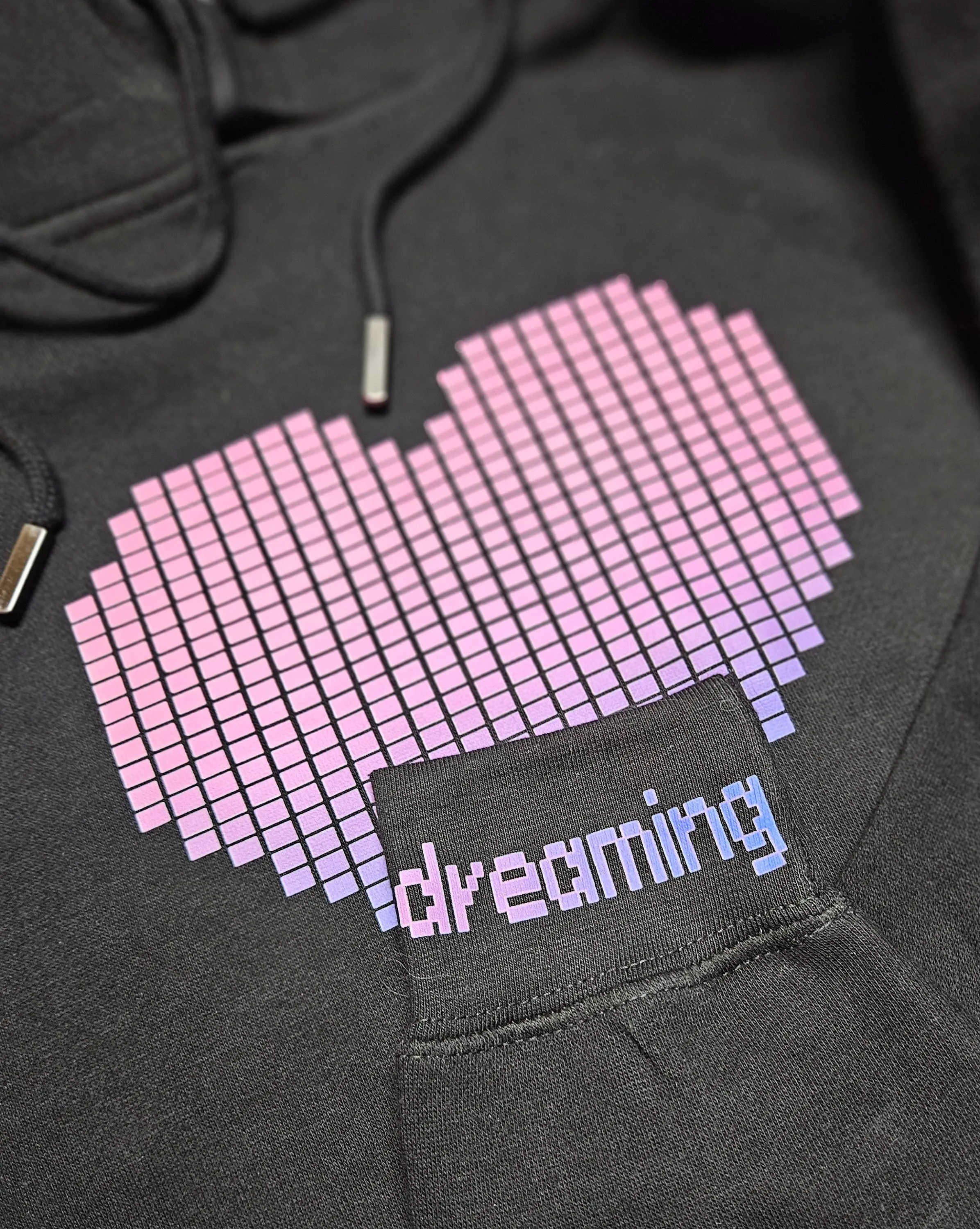 Pixel Heart Pullover Hoodie