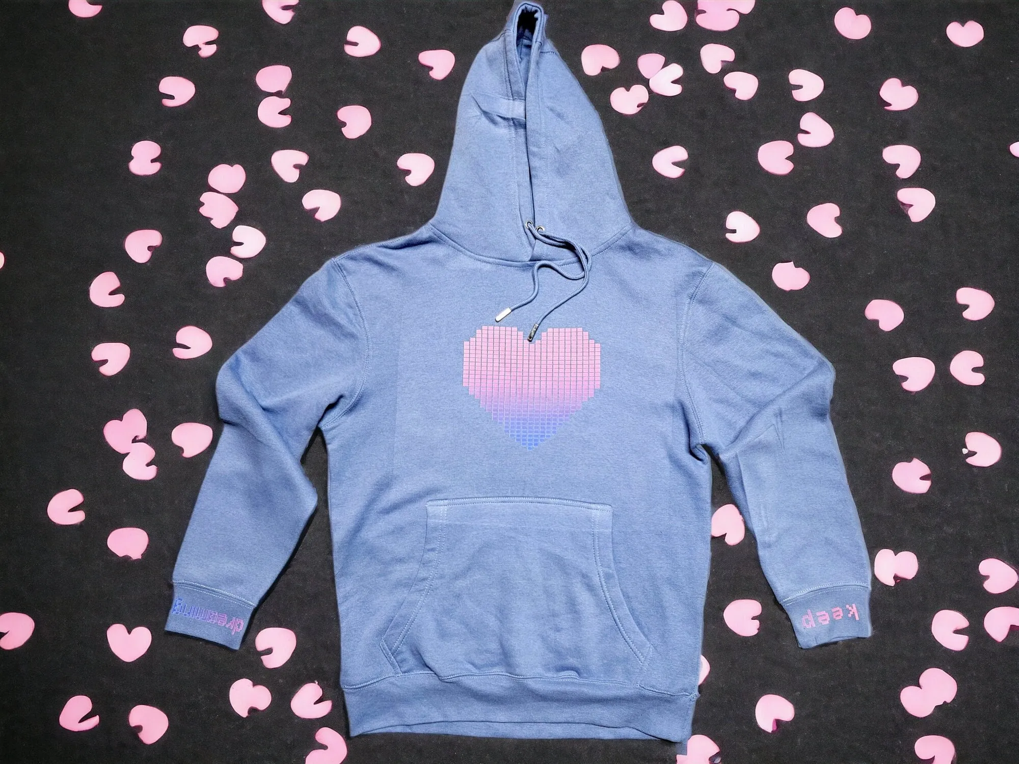 Pixel Heart Pullover Hoodie