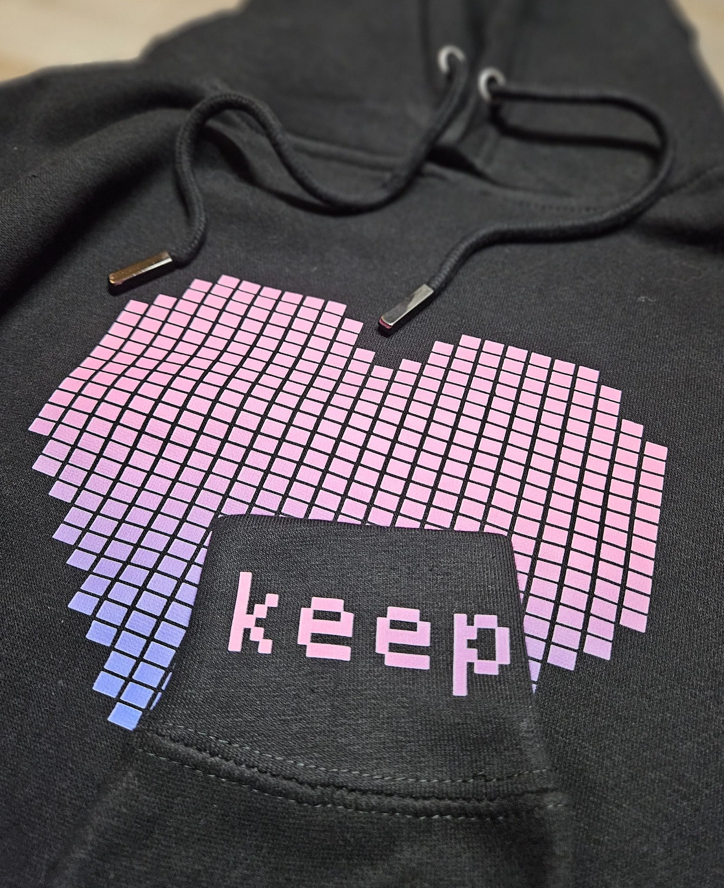 Pixel Heart Pullover Hoodie