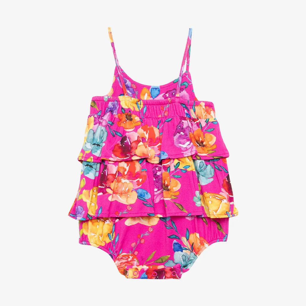 Posh Peanut Aminatu Basic Ruffled Spaghetti Romper