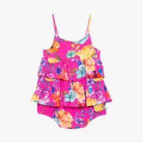 Posh Peanut Aminatu Basic Ruffled Spaghetti Romper