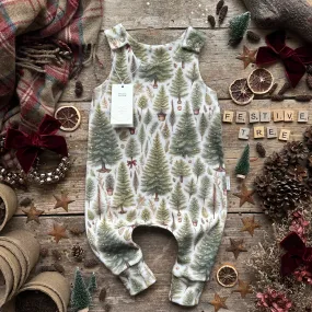 Ribbon Christmas Tree Long Romper