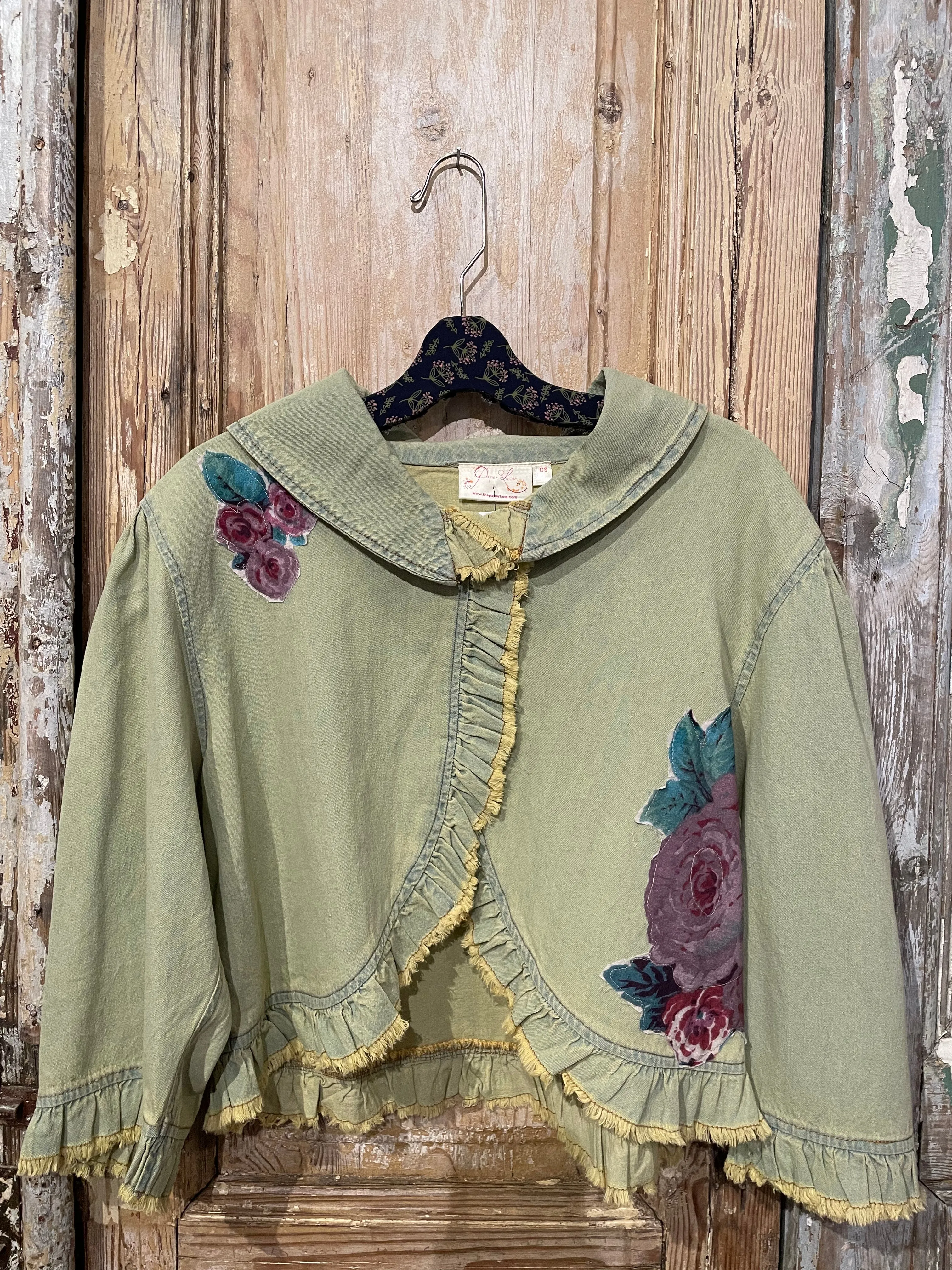 Ruffle Jacket With Applique