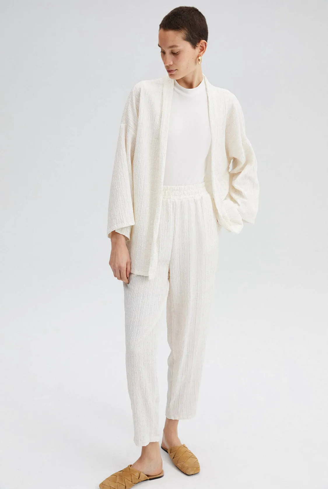 Seersucker kimono set