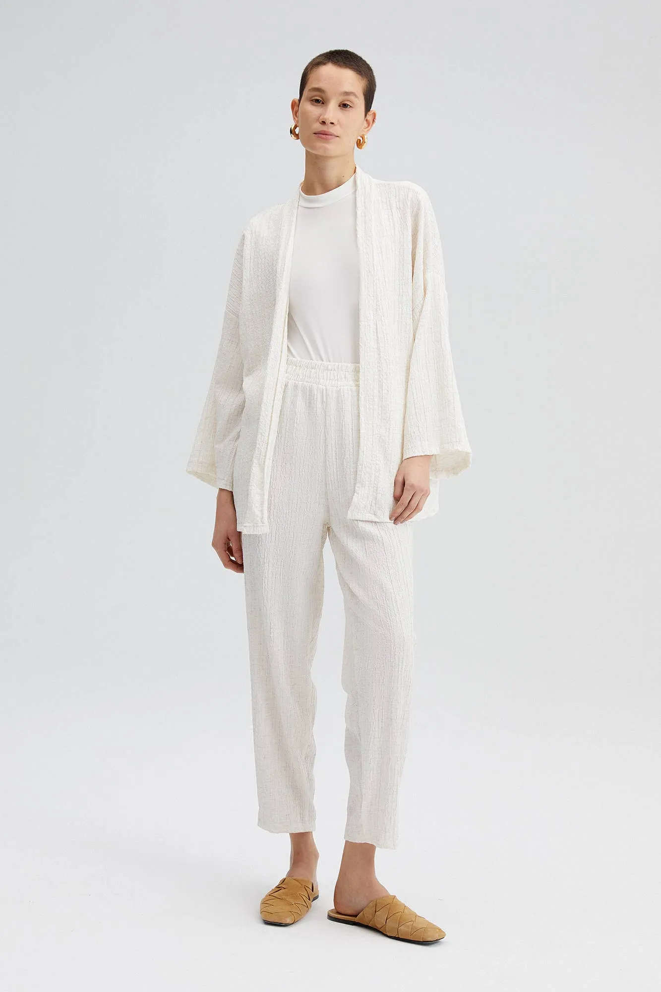 Seersucker kimono set