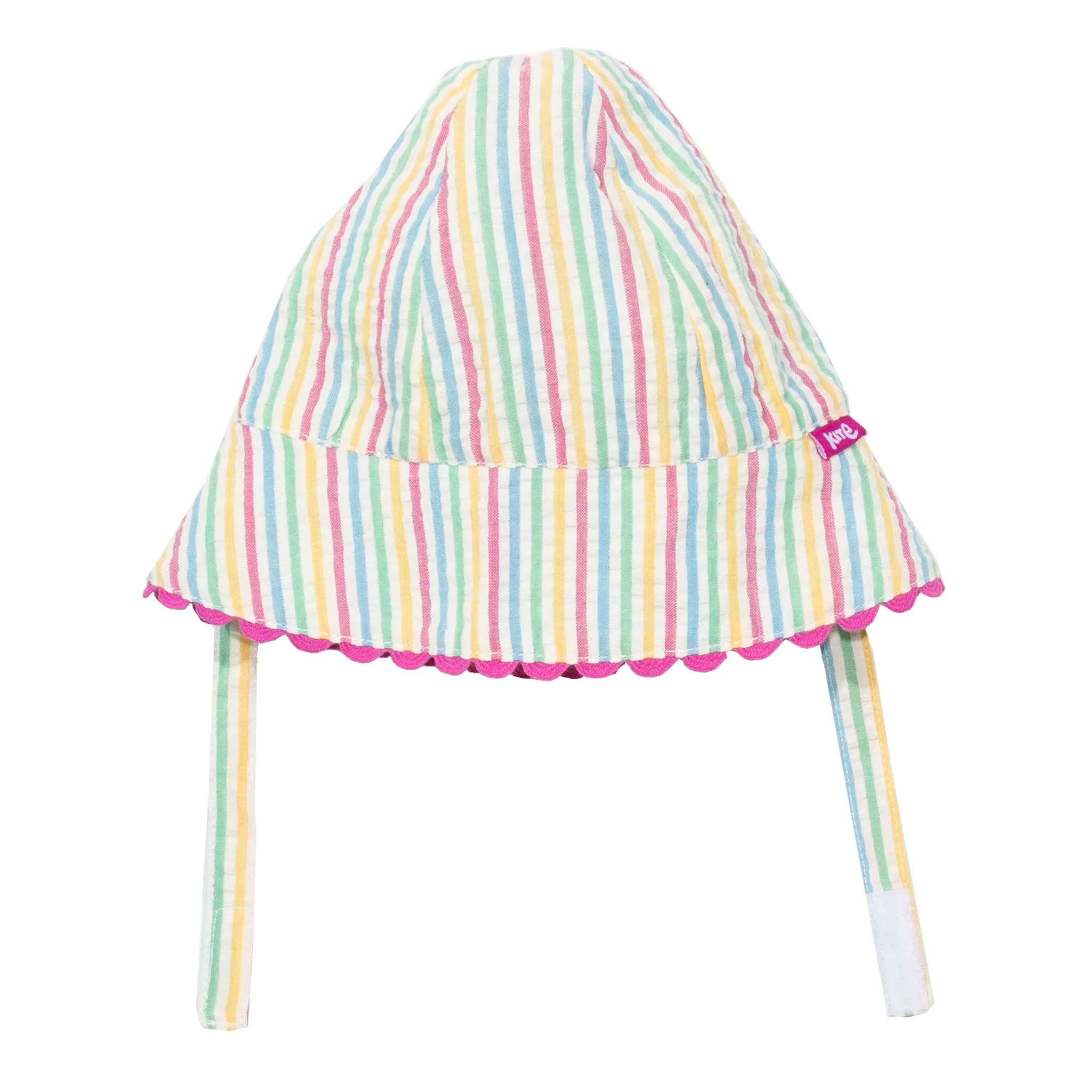 Seersucker sun hat: Size 0-6M